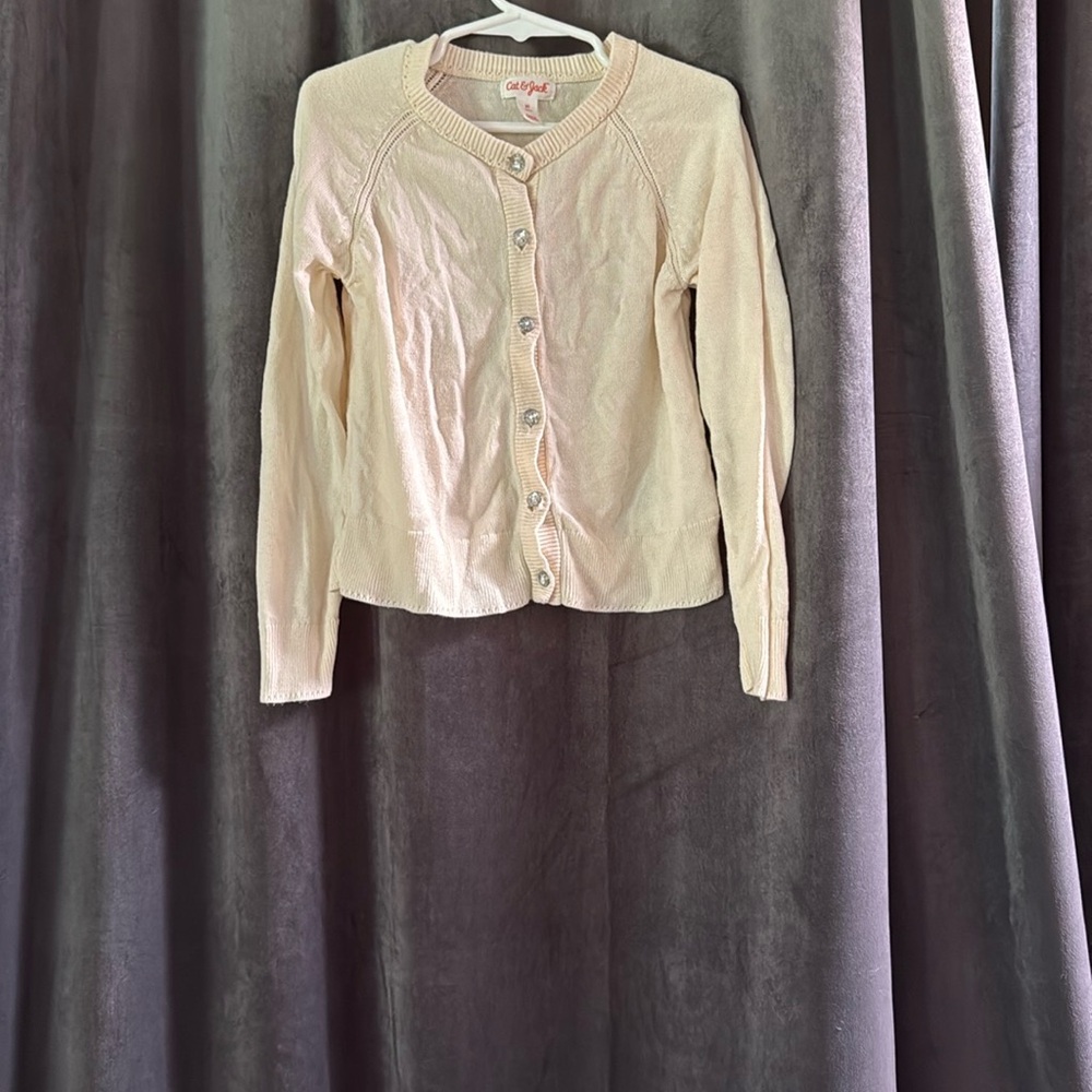 Cat & Jack Cream Knit Cardigan